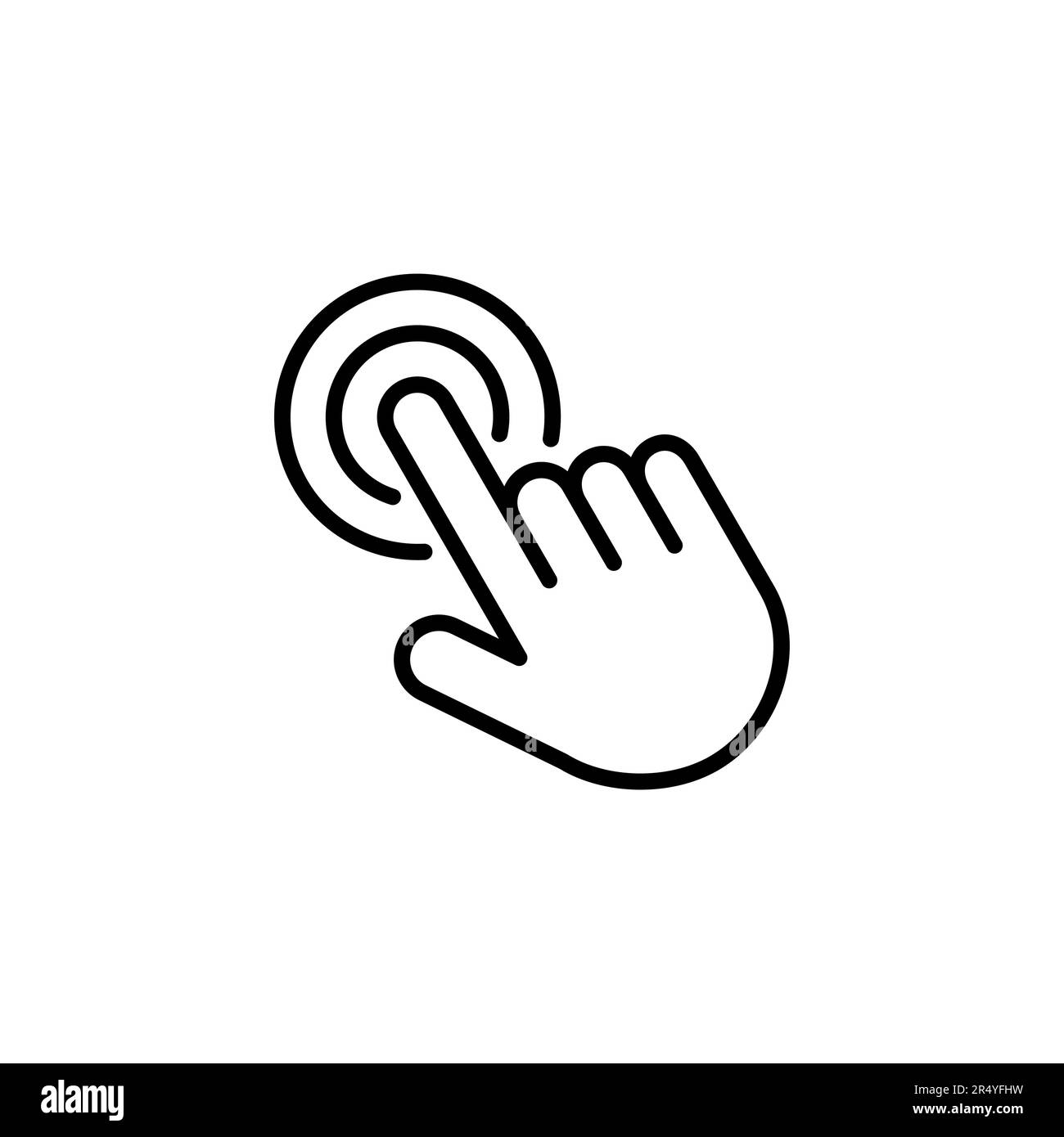 Hand click icon vector. pointer icon vector. hand cursor icon vector ...