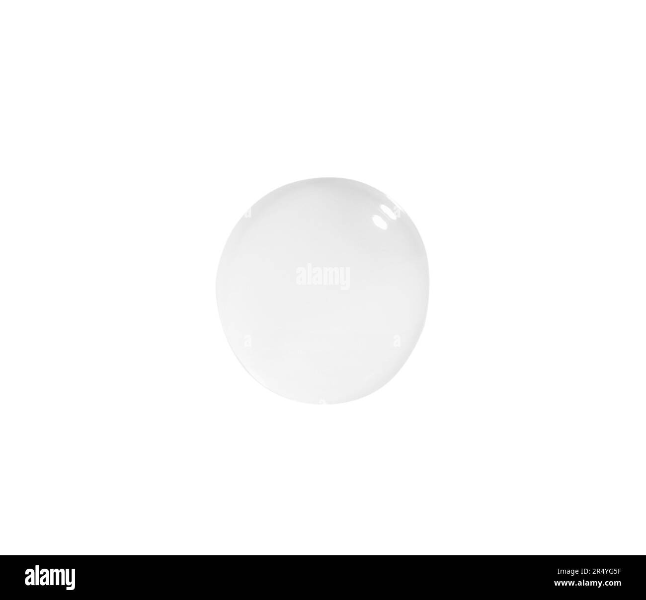 Drop of clear facial gel on white background Stock Photo - Alamy