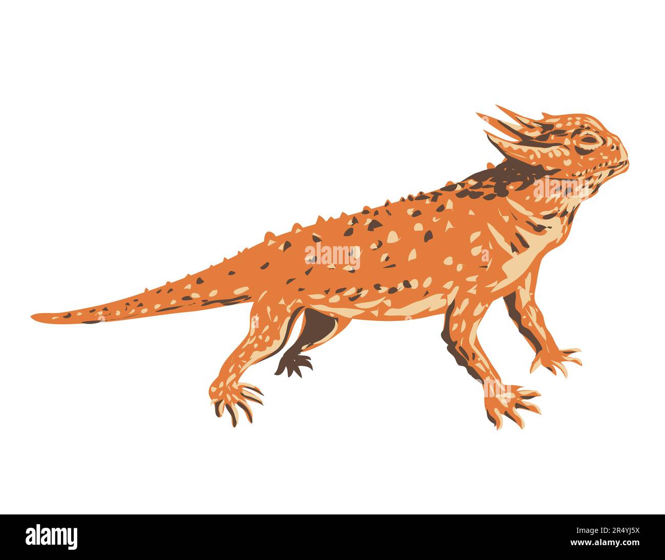 horned lizard cartoon