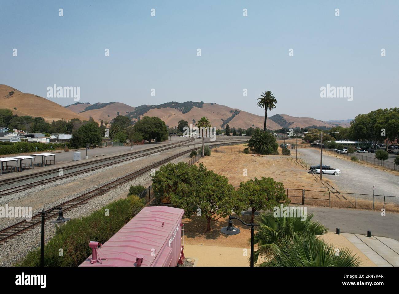 7-5-2021: Fremont, California:Train station at Niles Fremont California Stock Photo