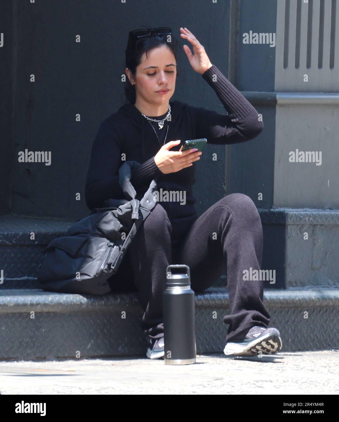 New York, USA. 30th May, 2023. Singer Camila Cabello walking on
