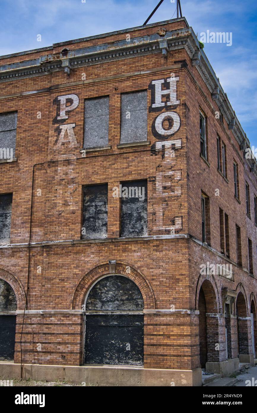 The now Abandoned Park Hotel in Toledo Ohio USA 2023 Stock Photo