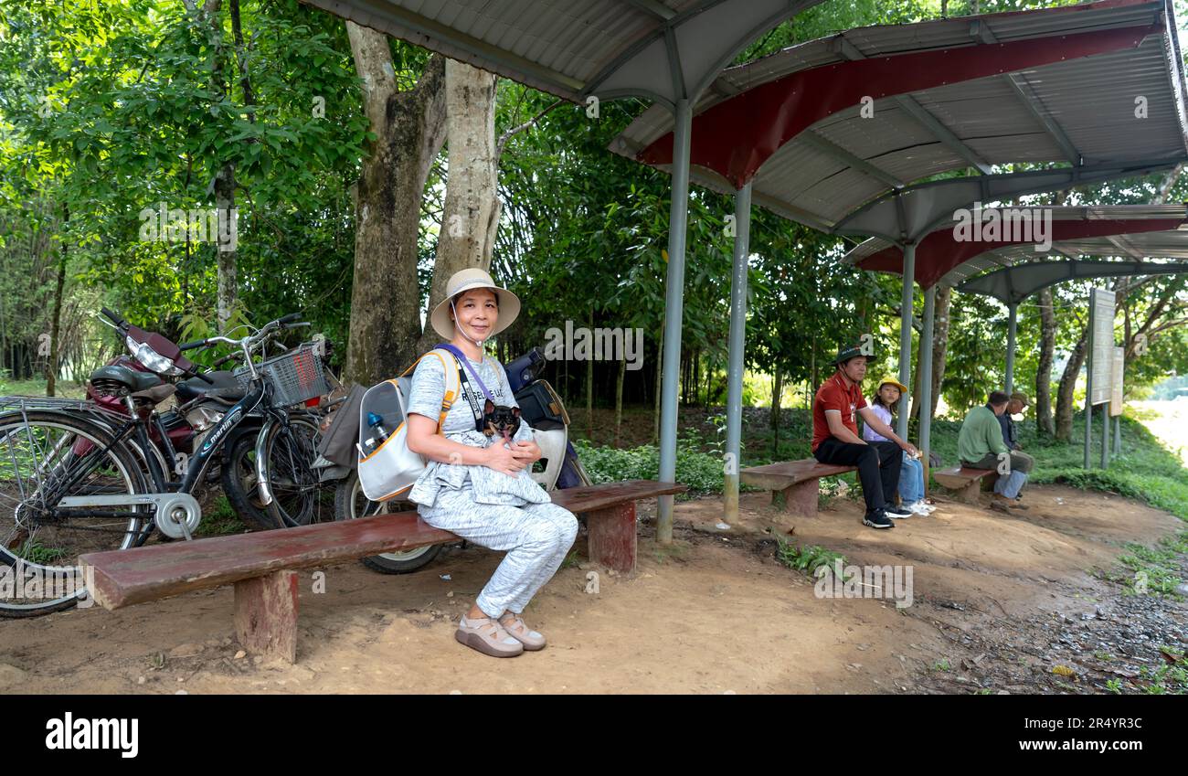 Tourists visit Nam Cat Tien Nature Reserve in Tan Phu District, Dong Nai Province, Vietnam Stock Photo
