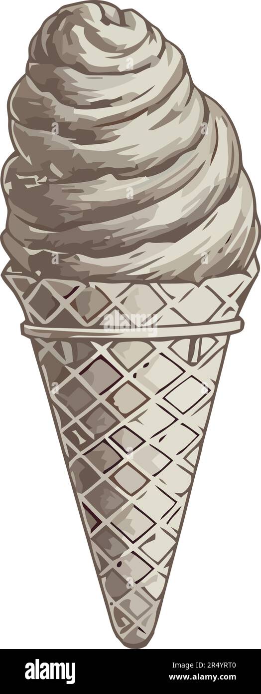 A gourmet ice cream cone Stock Vector Image & Art - Alamy