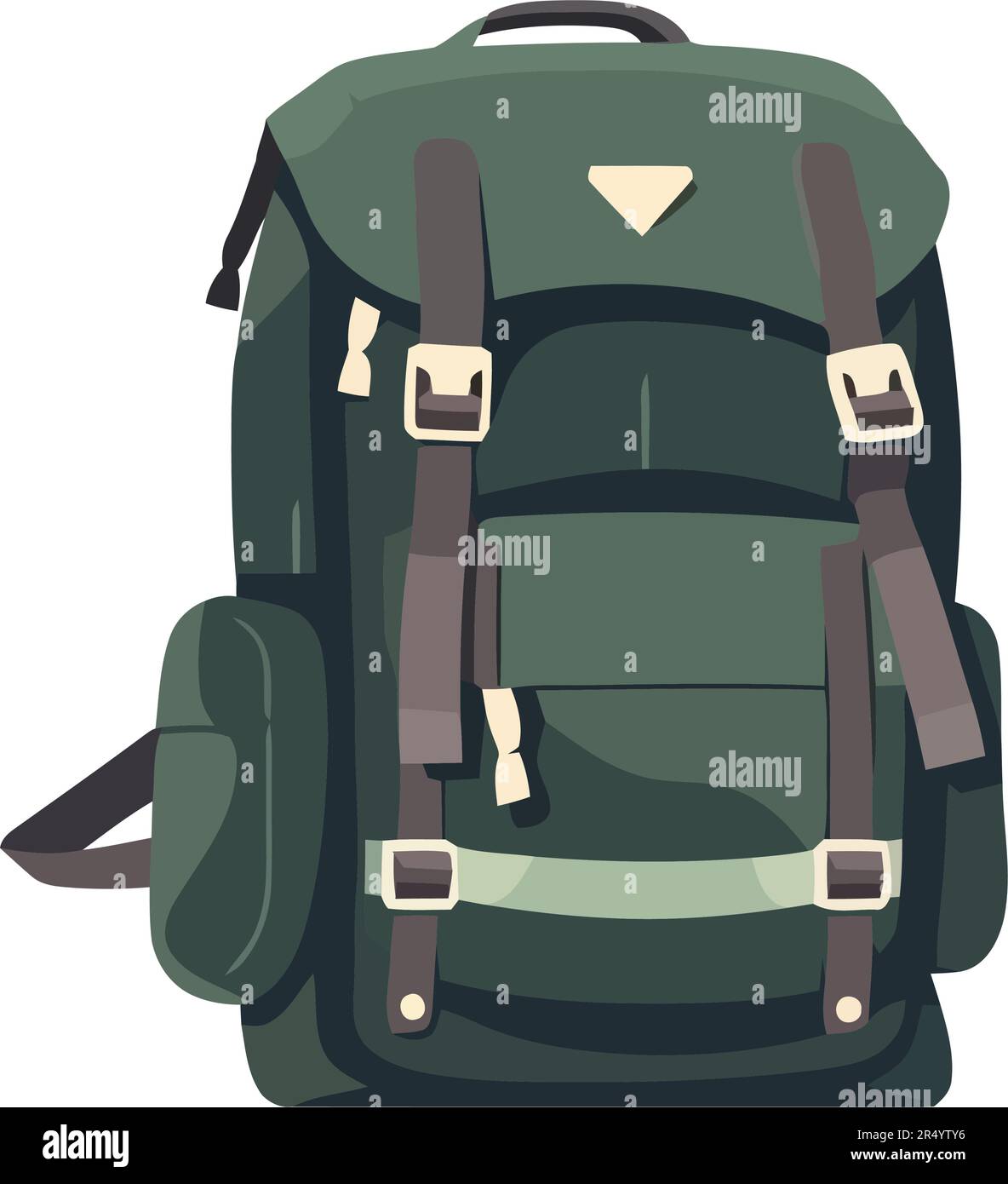 Hiking backpack for adventure travel and exploration Stock Vector Image ...