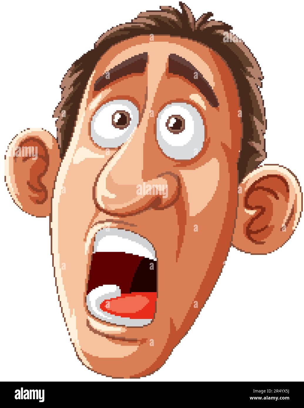 Exhausted Man Cartoon Character illustration Stock Vector Image & Art