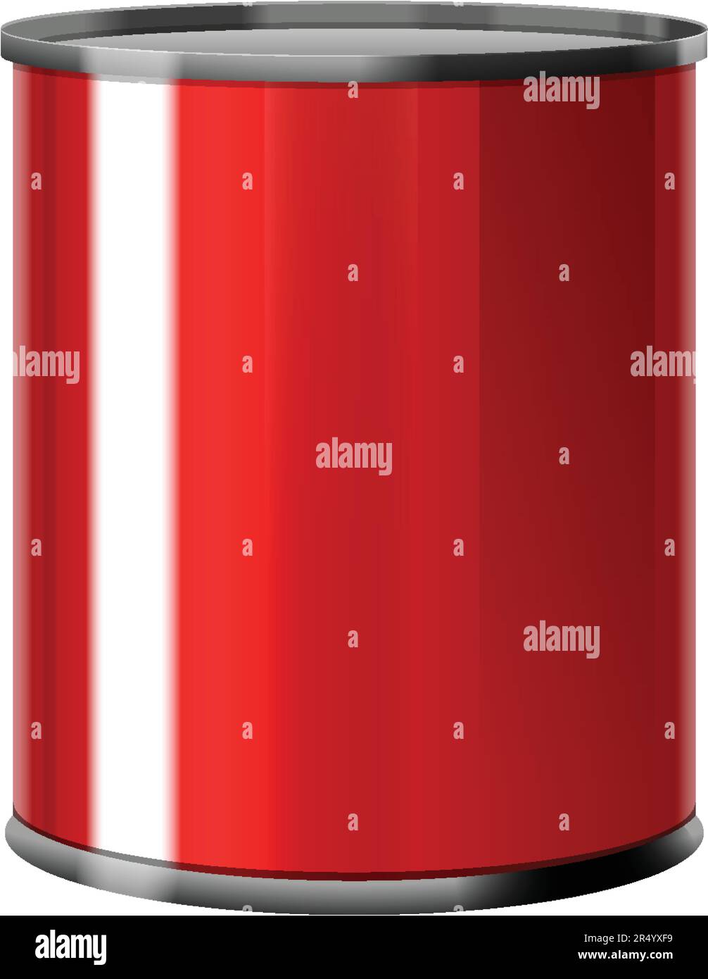 Blank Tin Can Template for Label Design illustration Stock Vector Image ...