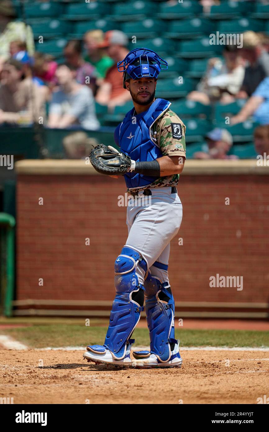 Biloxi Shuckers catcher Jeferson Quero (8) during an MiLB Southern