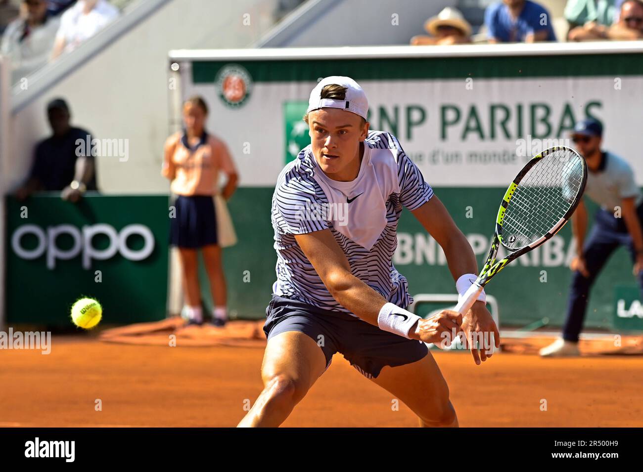 30th May 2023: Roland Garros, Paris, France; The French Open tennis  championships; Holger Rune DEN Stock Photo - Alamy