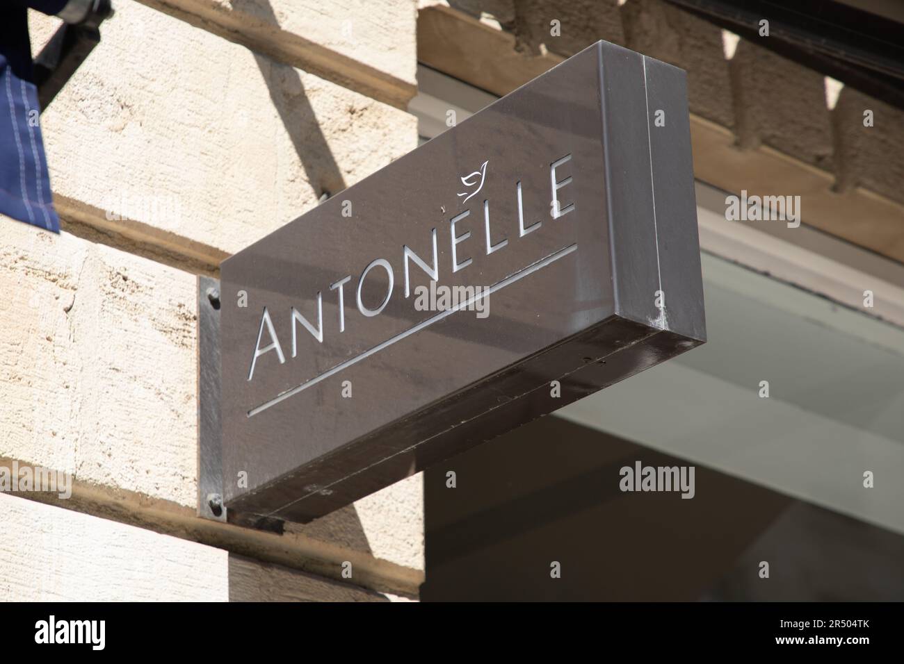 Bordeaux , Aquitaine France - 05 29 2023 : antonelle logo brand and ...