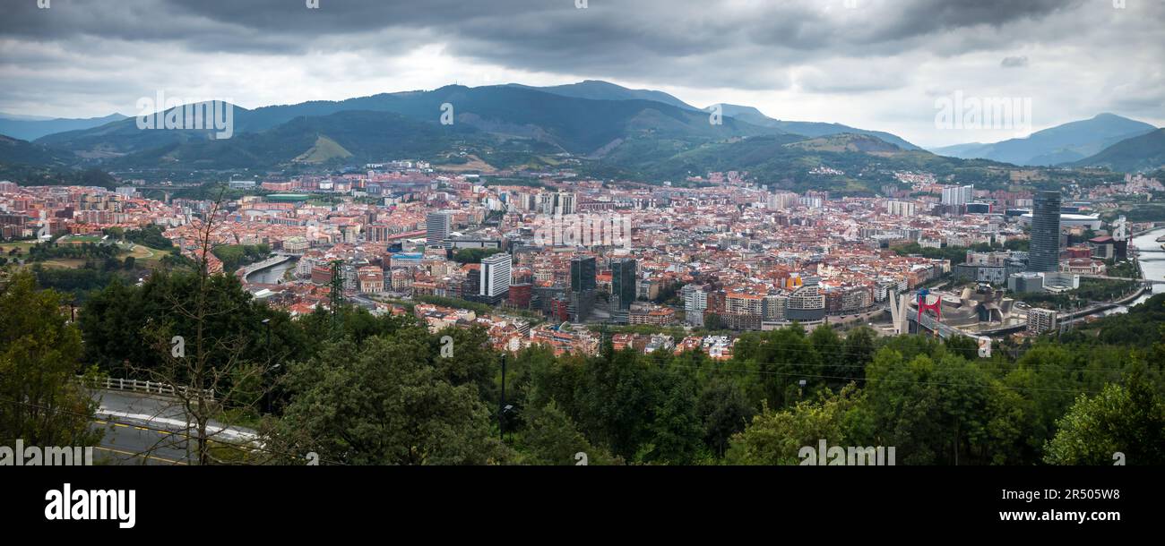 Aerial view of Bilbao city in Basque Country, Spain Stock Photo - Alamy