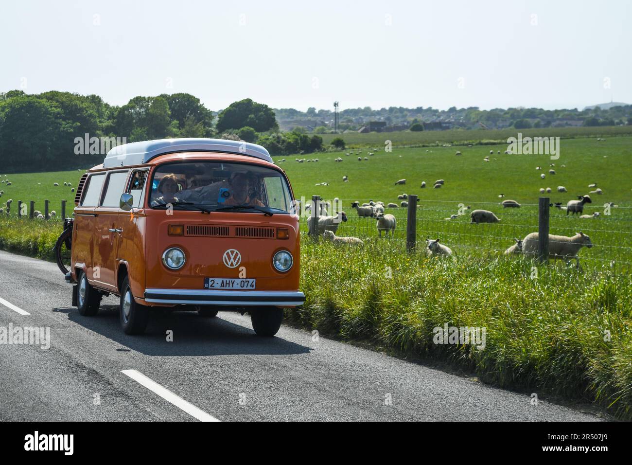 Vintage Volkswagen transporter Stock Photo - Alamy