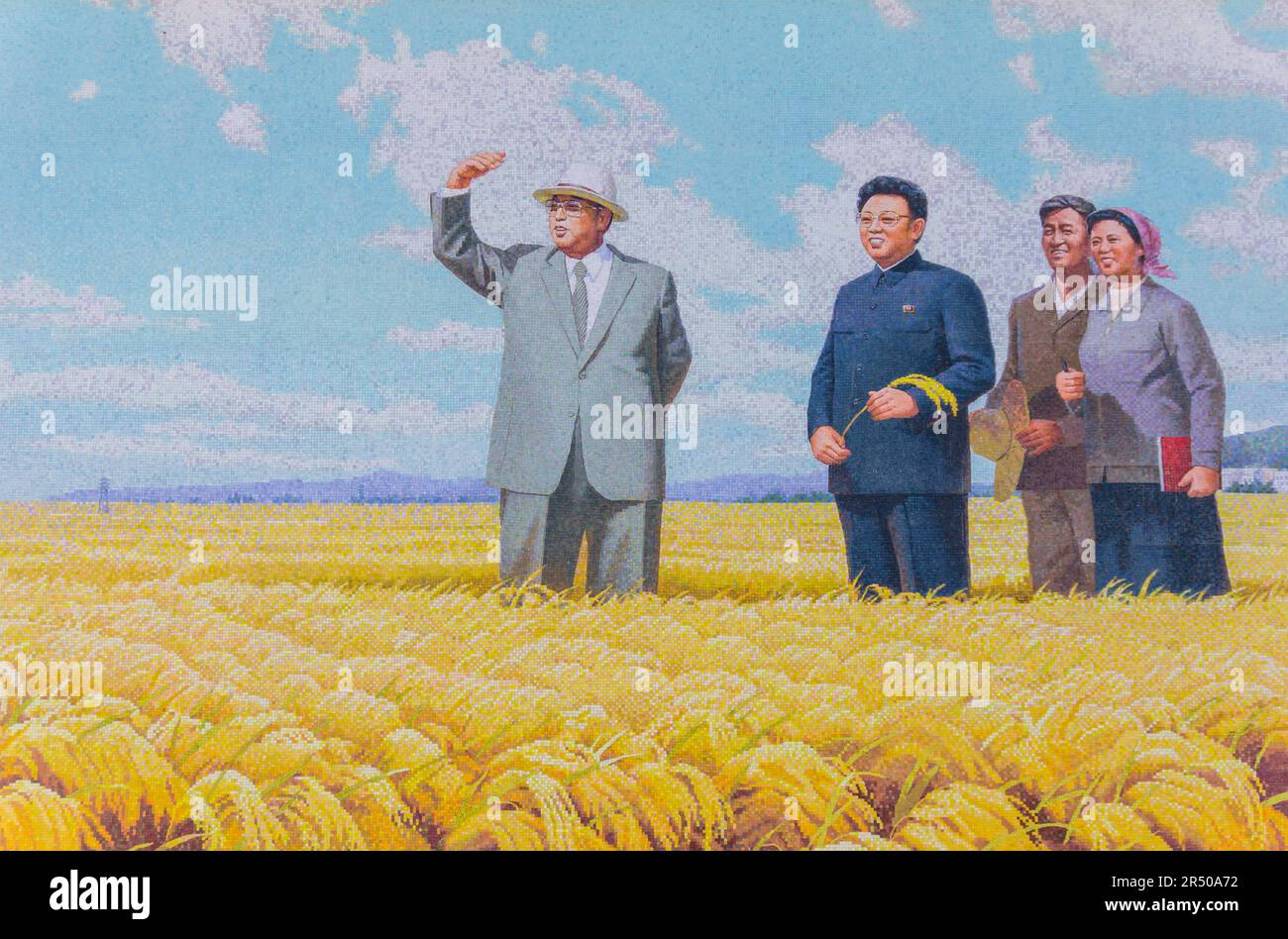 propaganda posters in North Korea Stock Photo Alamy