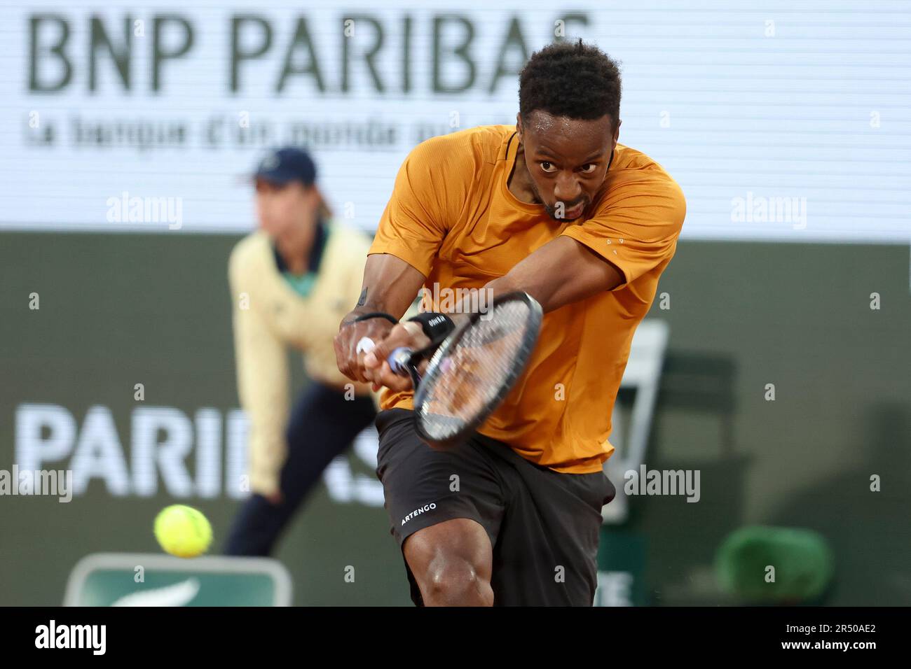 Paris, France. 30th May, 2023. Gael Monfils of France during day 3 of the  2023 French Open, Roland-Garros 2023, second Grand Slam tennis tournament  of the year, on May 30, 2023 at