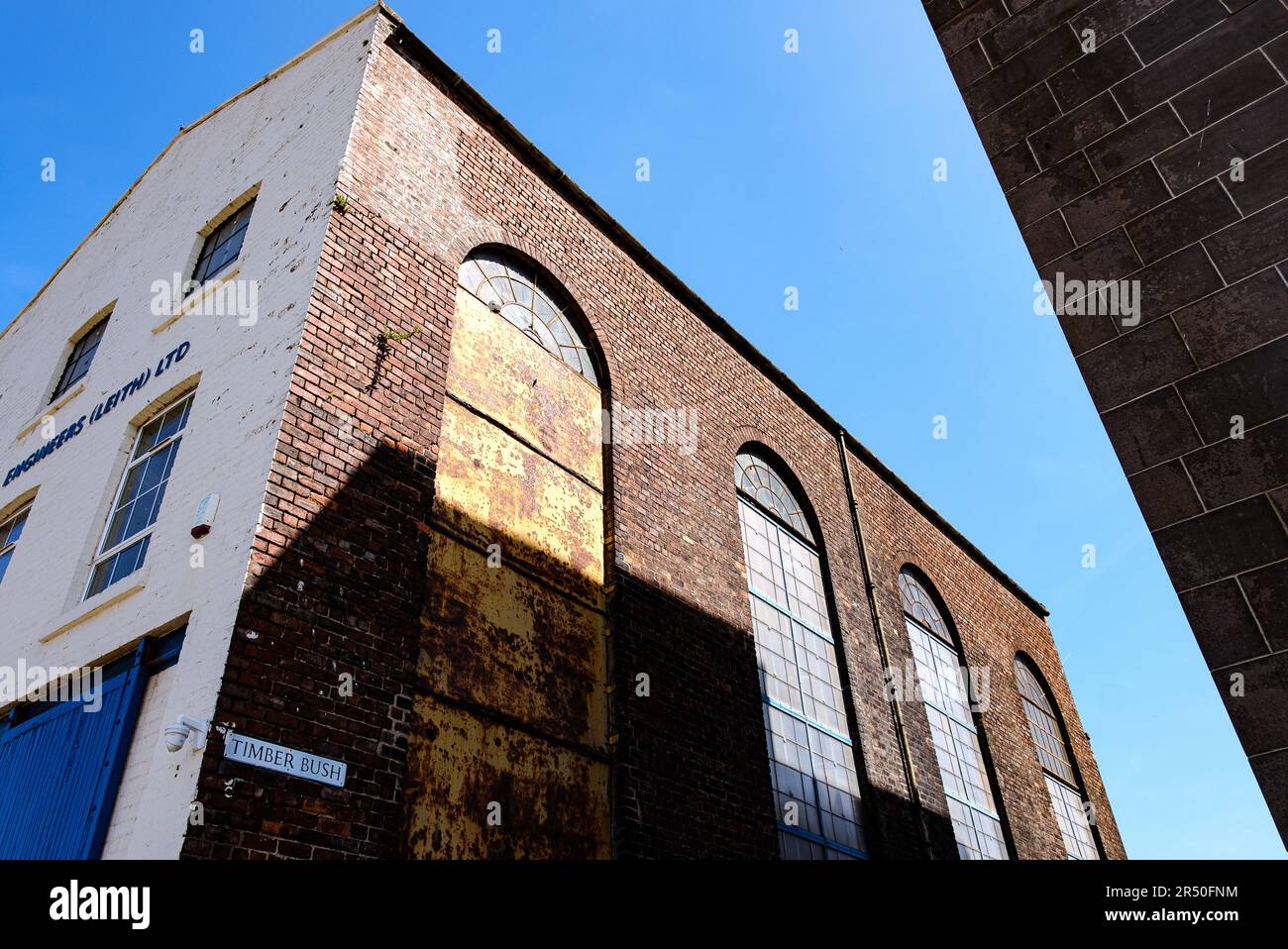 The Brown and Sons Engineers building in Leith, Edinburgh on the
