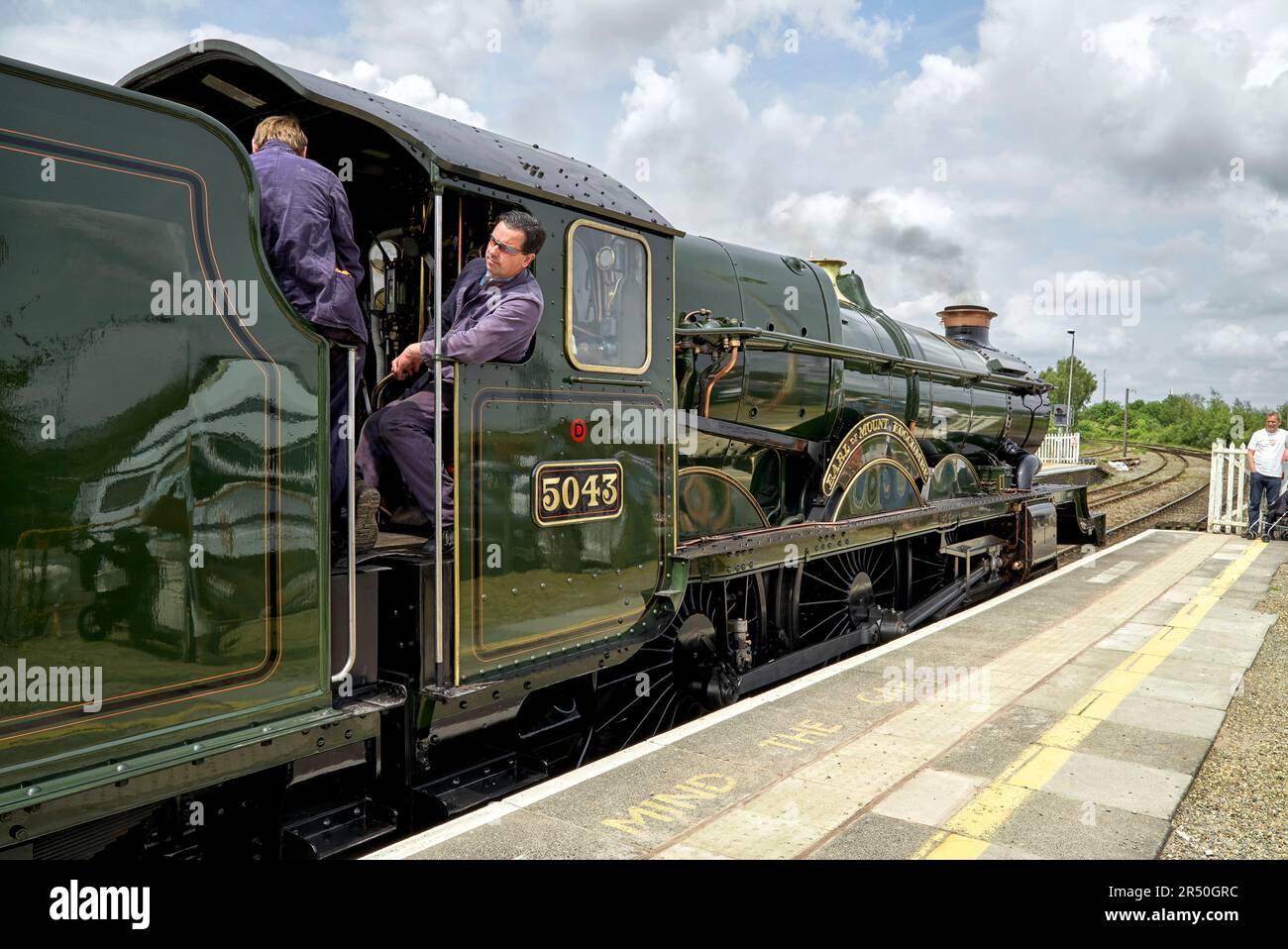 Steam train UK, Earl of Edgcumbe, Shakespeare Express, Stratford upon