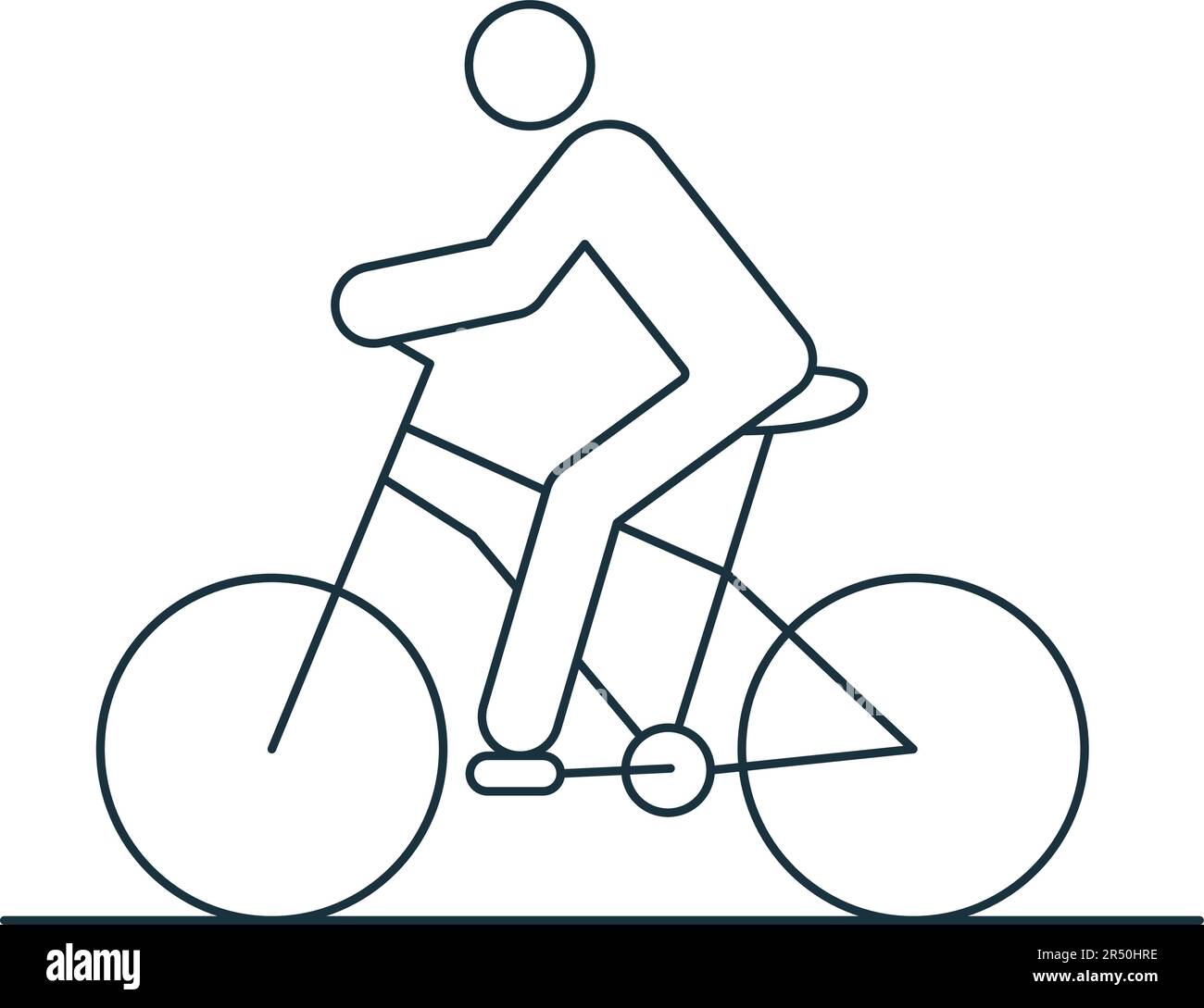 Biking icon. Monochrome simple sign from hobby collection. Biking icon ...