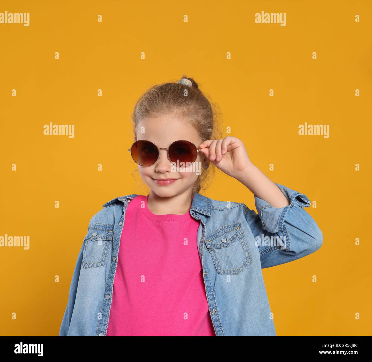 Orange shades girl hires stock photography and images Alamy