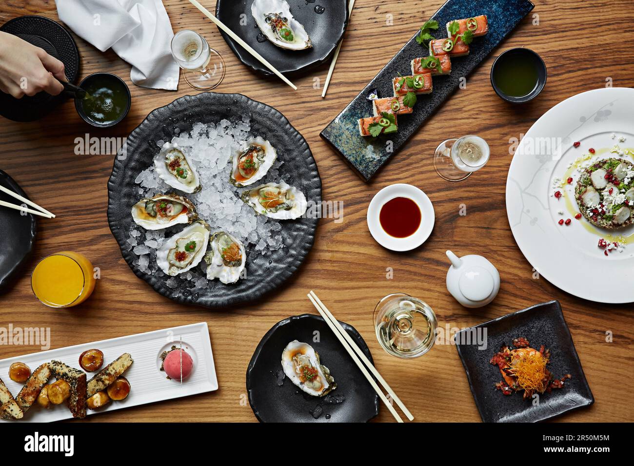 Selection of Japanese dishes Stock Photo