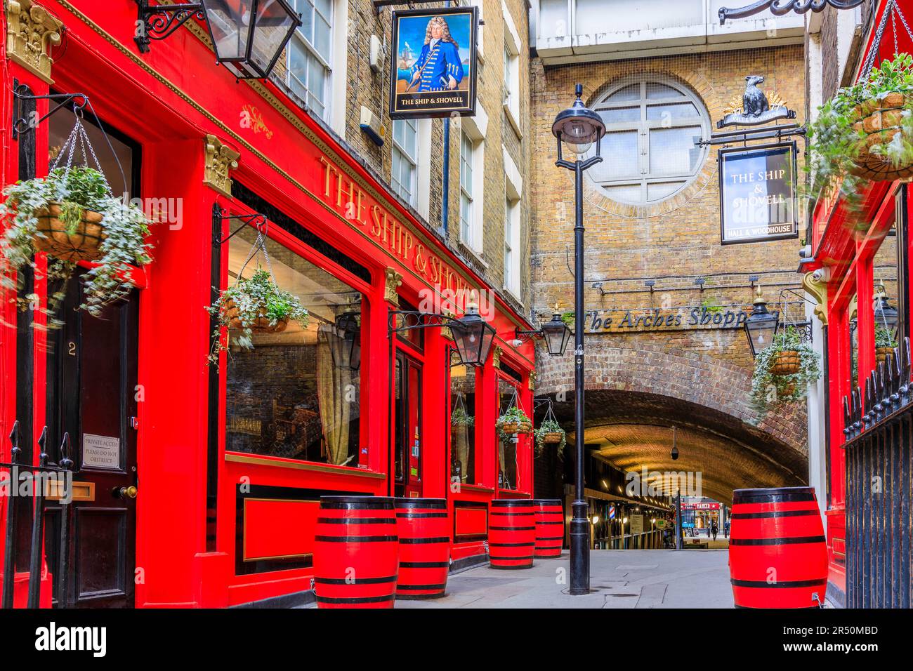 London, United Kingdom - March 16, 2023: The ship and shovell pub in London. Stock Photo