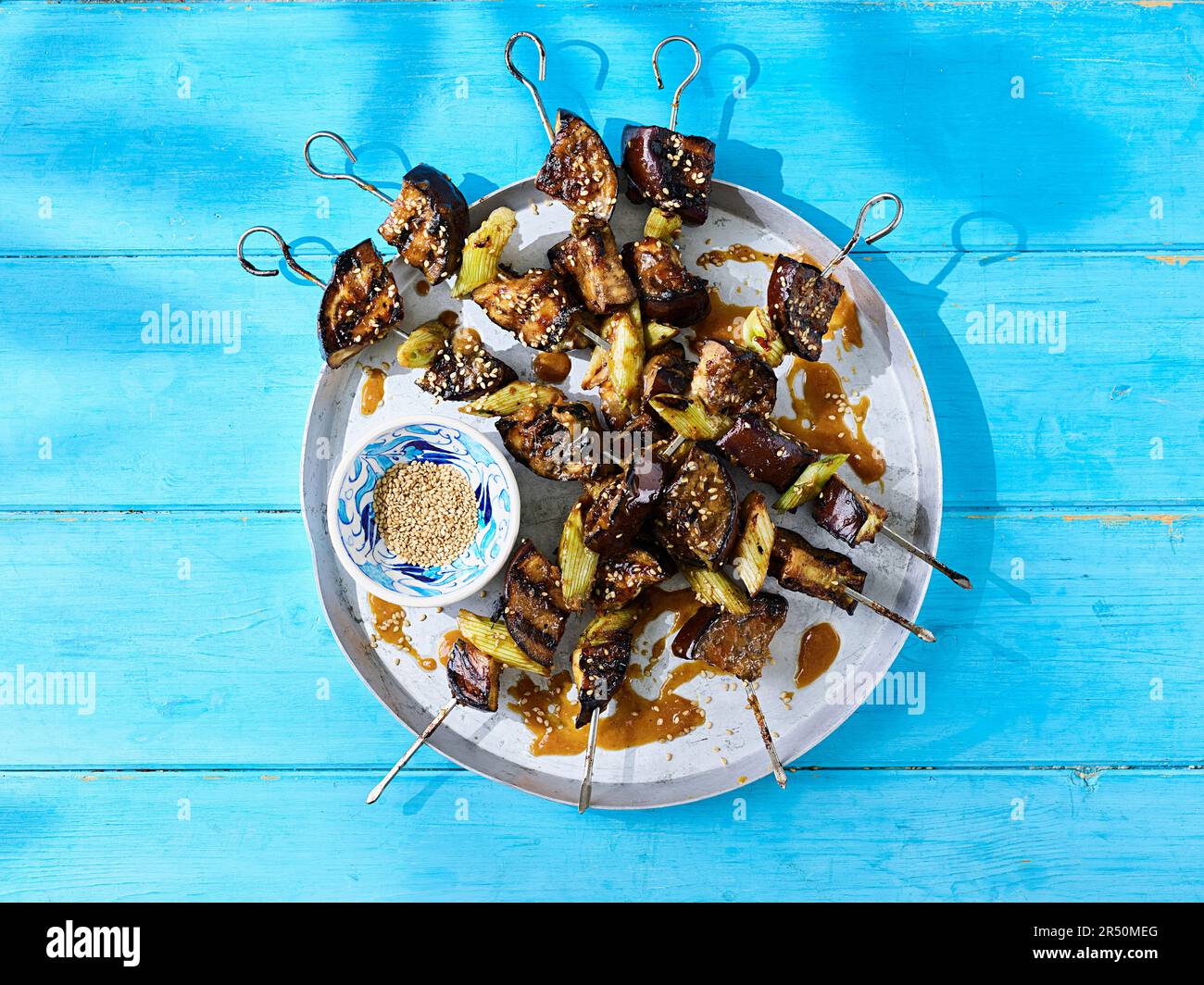 Miso Aubergine Kebabs Stock Photo Alamy miso-aubergine-kebabs-stock-photo-alamy