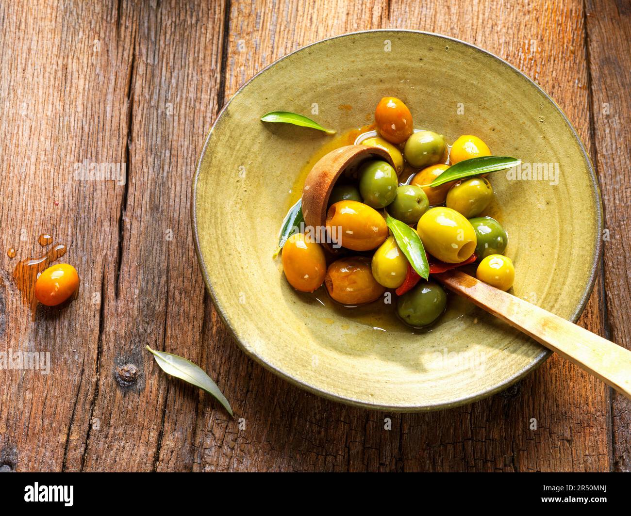 Pickled cocktail olives Stock Photo Alamy