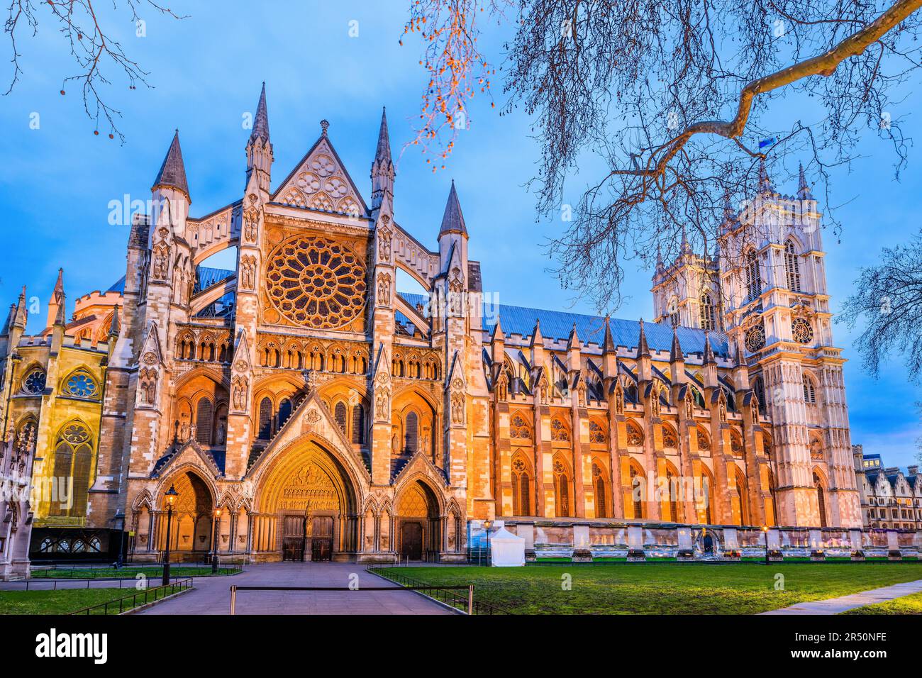 London, United Kingdom. Westminster Abbey in the City of Westminster, London. Stock Photo