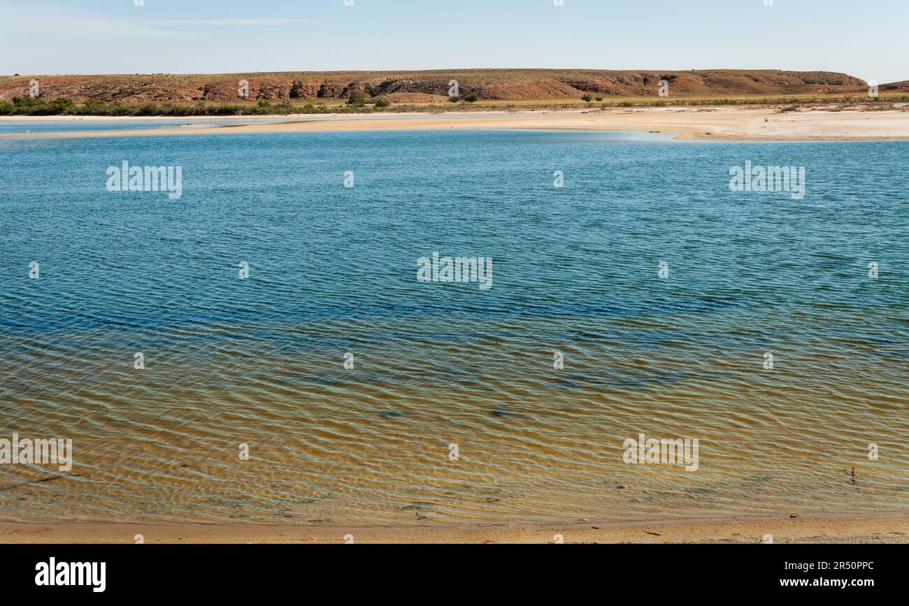 Bottomless Lakes State Park in New Mexico, along the Pecos River Stock Photo Alamy