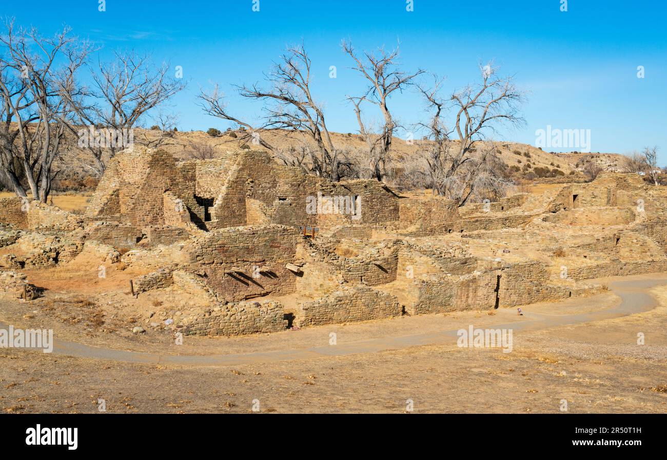 Aztec Ruins National Monument in northwestern New Mexico Stock Photo ...