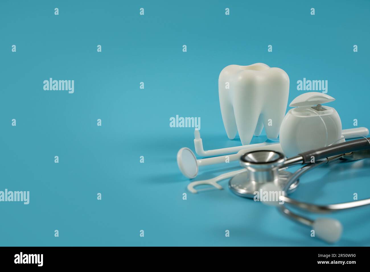 Dental concept healthy equipment tools dental care Professional banner  Stock Photo - Alamy, image size:1300x956