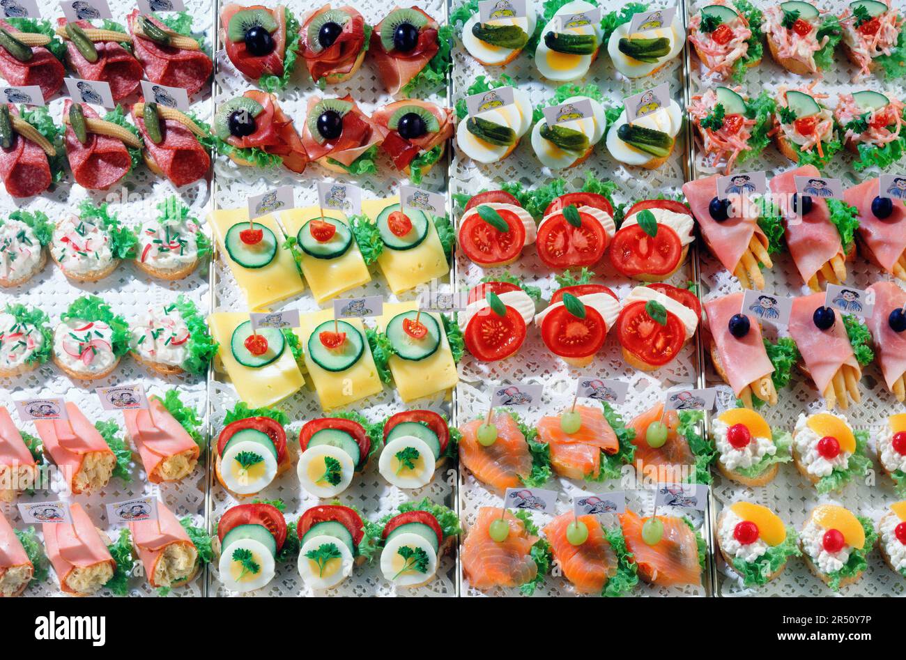 Canape selection hi-res stock photography and images - Alamy