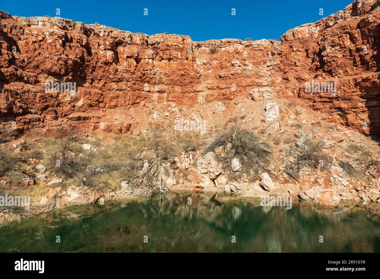 Bottomless Lakes State Park in New Mexico, along the Pecos River Stock Photo Alamy