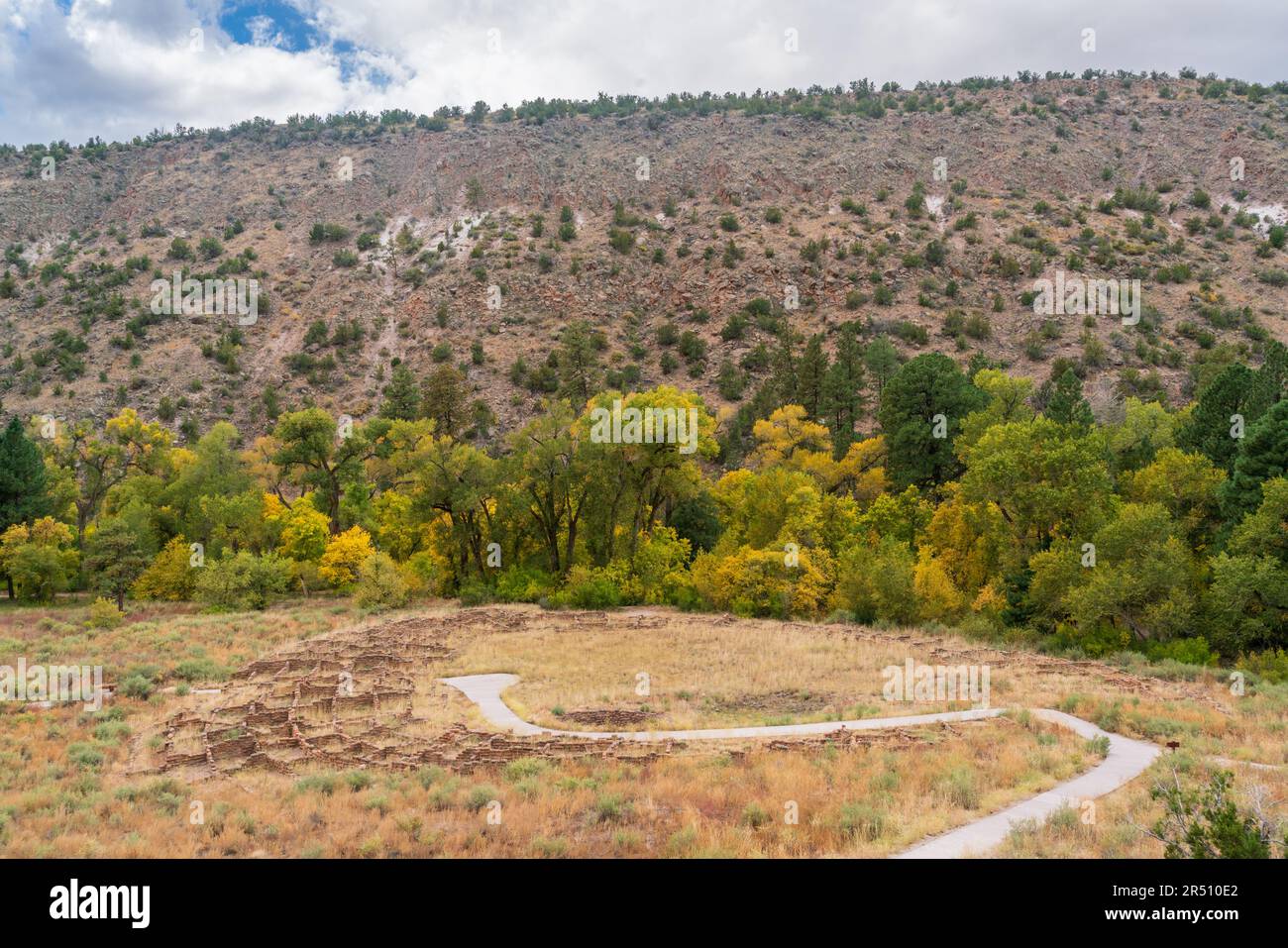 Bandelier National Monument, National reserve in New Mexico Stock Photo