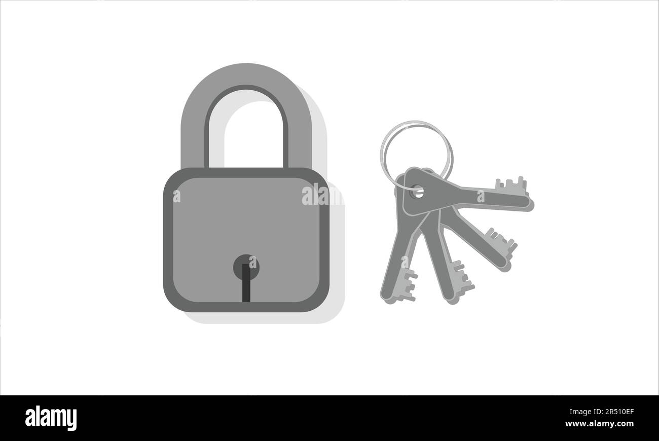 padlock and keys vector icons Stock Vector Image & Art Alamy