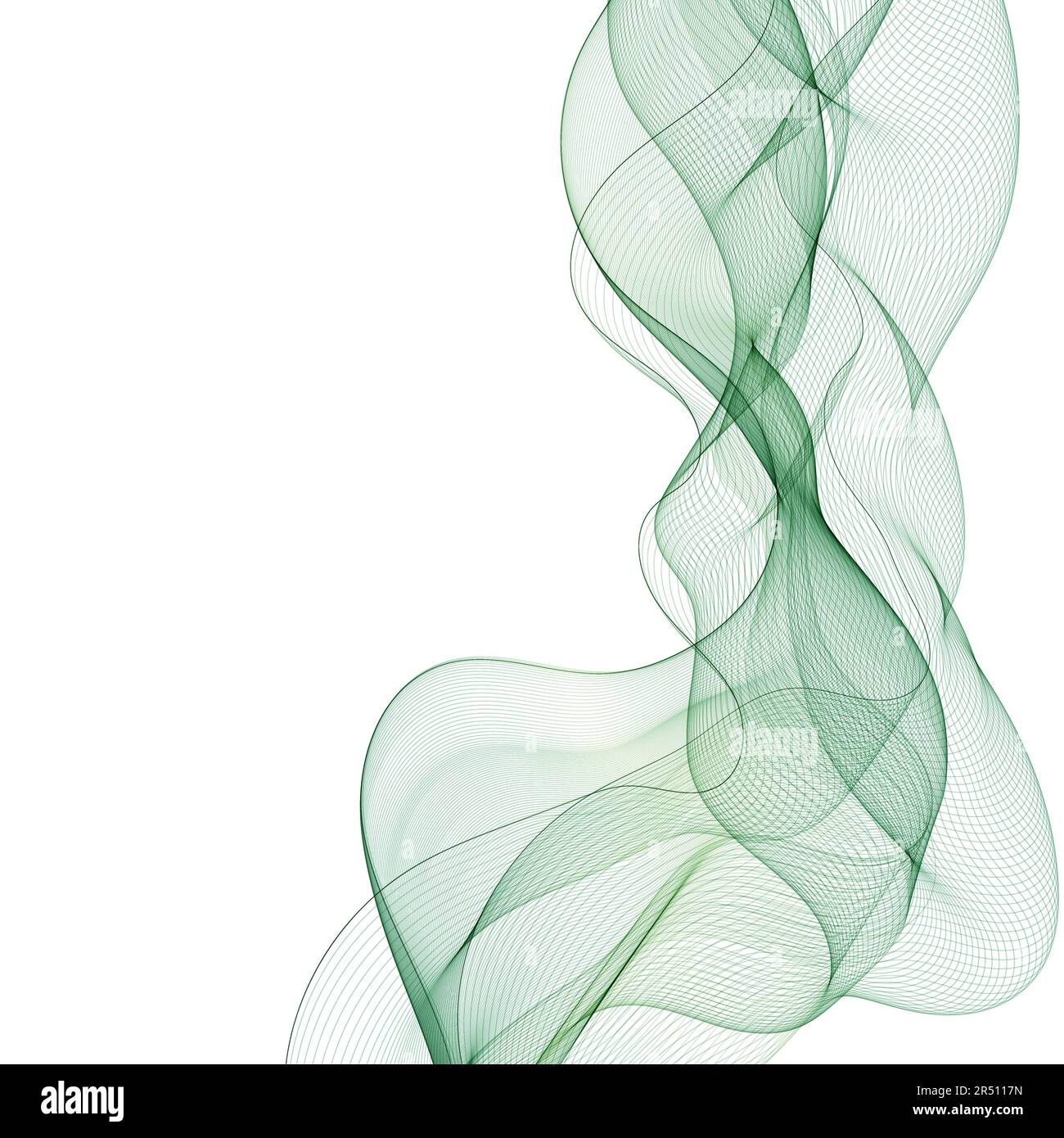 Abstract vector background with smooth color wave. Smoke wavy lines ...