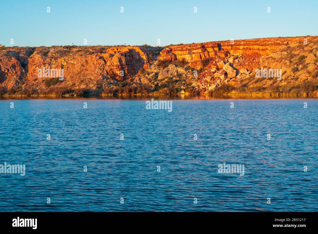 Bottomless Lakes State Park in New Mexico, along the Pecos River Stock Photo Alamy