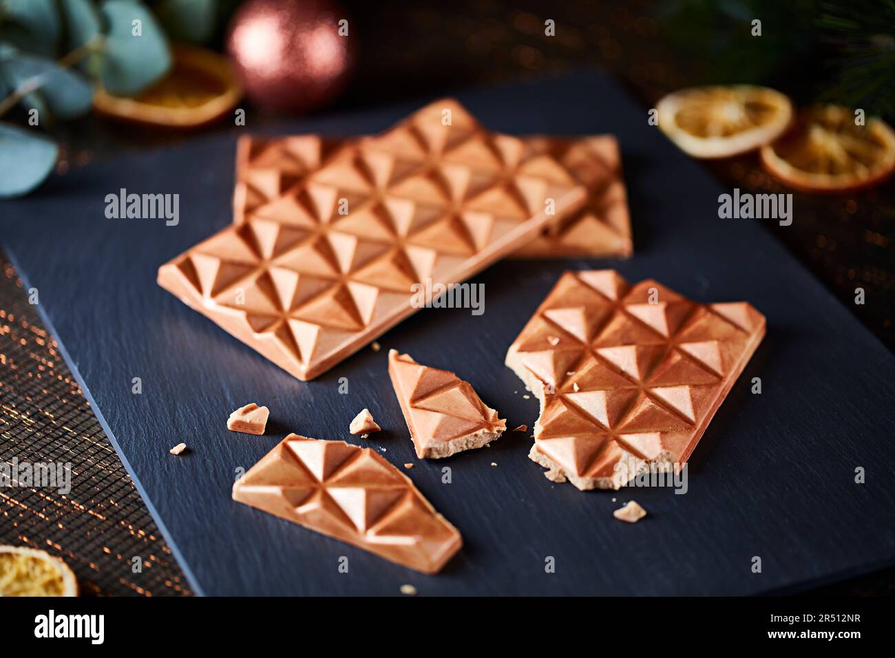 Pyramid-shaped chocolate bars Stock Photo - Alamy