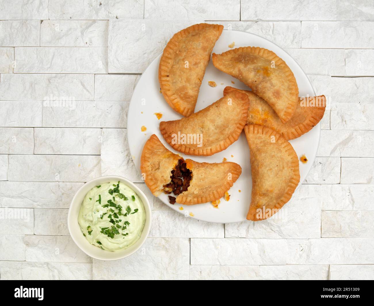 Chorizo and cheese empanadas Stock Photo Alamy