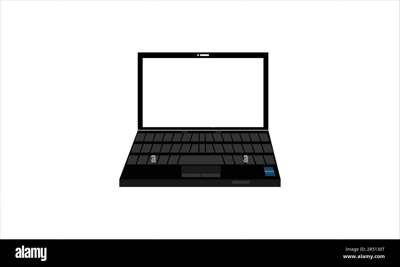 laptop isolated on white background Stock Vector Image & Art - Alamy