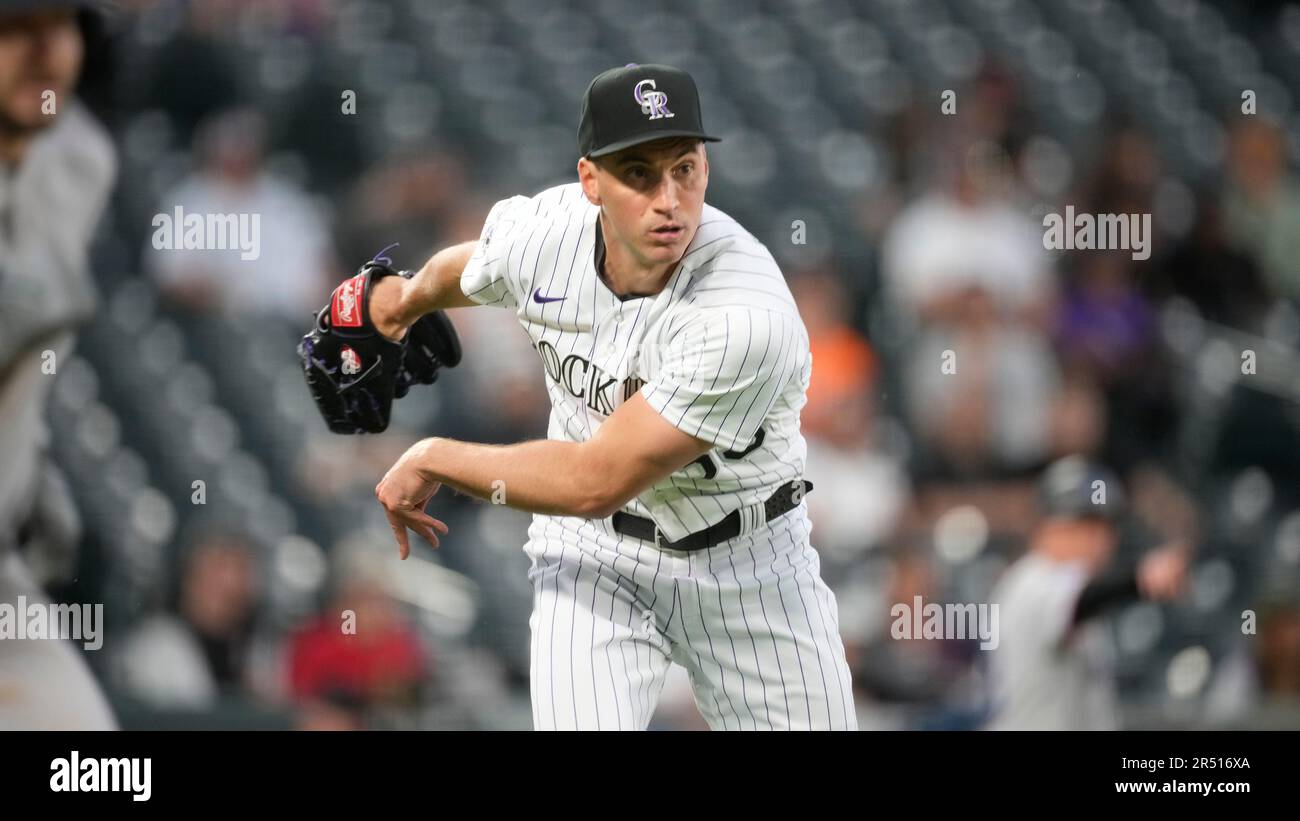 Colorado Rockies relief pitcher Brent Suter (39) in the eighth