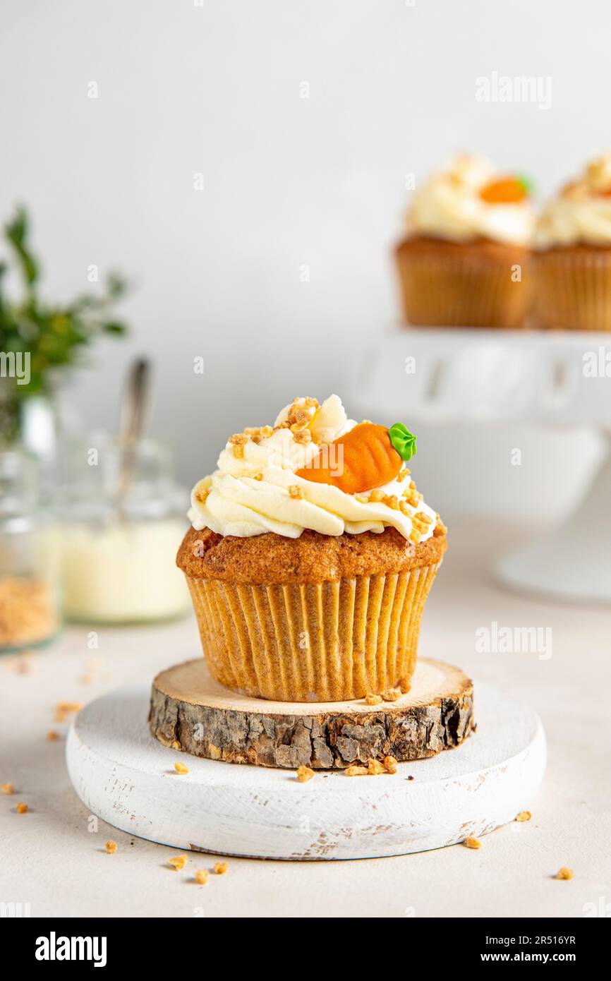 Carrot muffin Stock Photo