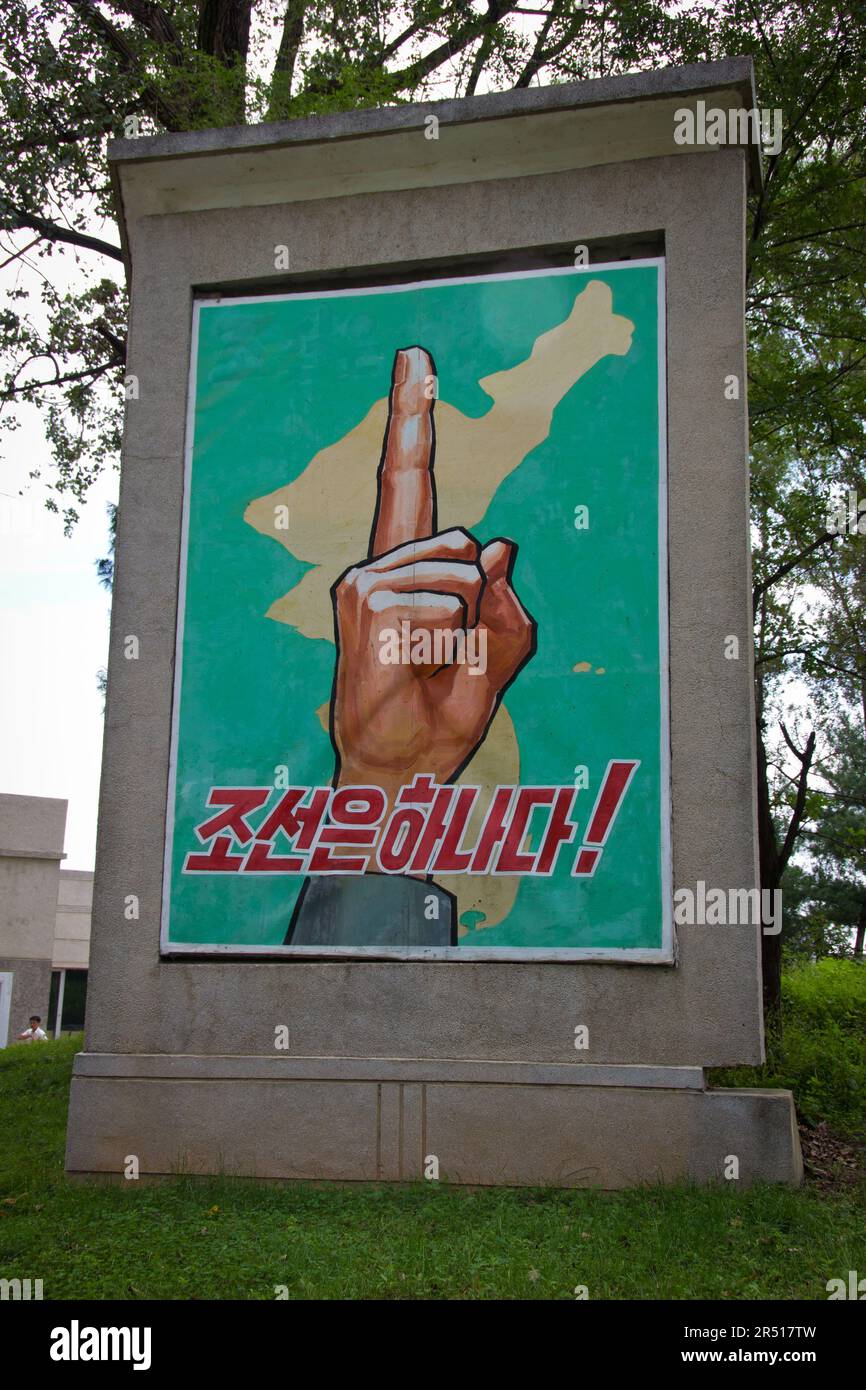 propaganda posters in North Korea Stock Photo