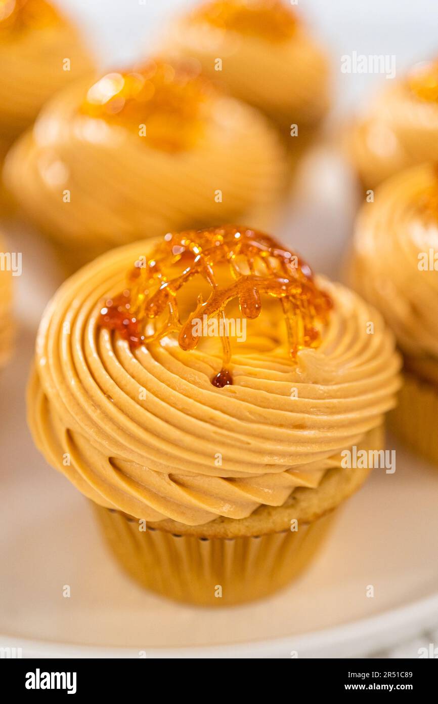 Dulce de Leche Cupcakes Stock Photo - Alamy