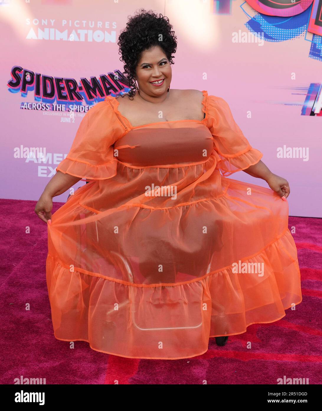 Los Angeles, USA. 30th May, 2023. Danielle Perez arrives at the Sony Pictures Animation's SPIDER