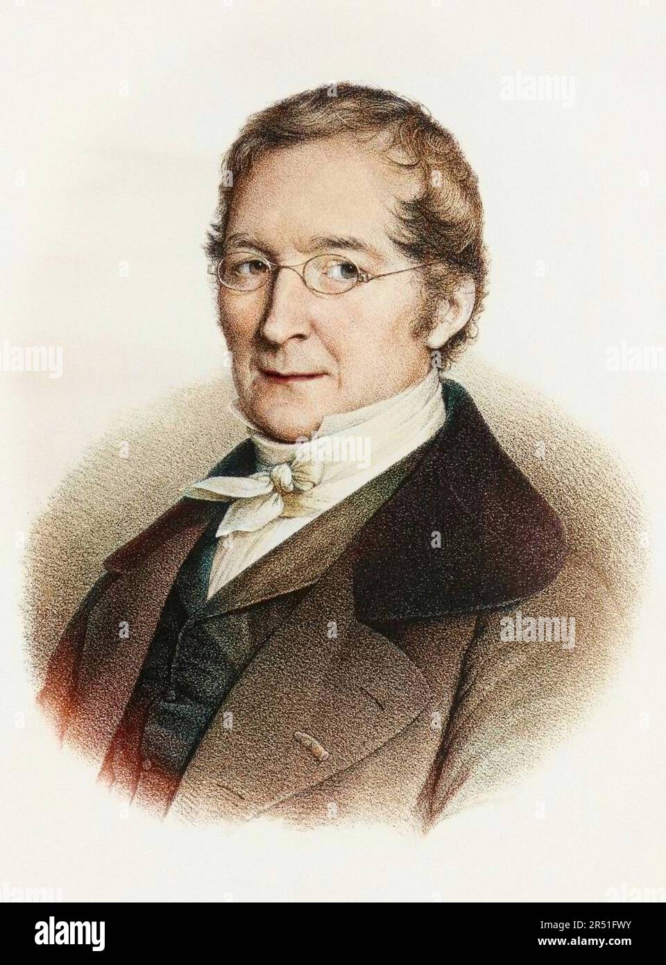 Portrait de Louis-Joseph Gay-Lussac (Louis Joseph Gay Lussac) (1778 - 1850) - Portrait of Joseph-Louis Gay-Lussac (1778-1850), French chemist and physicist, engraving Stock Photo
