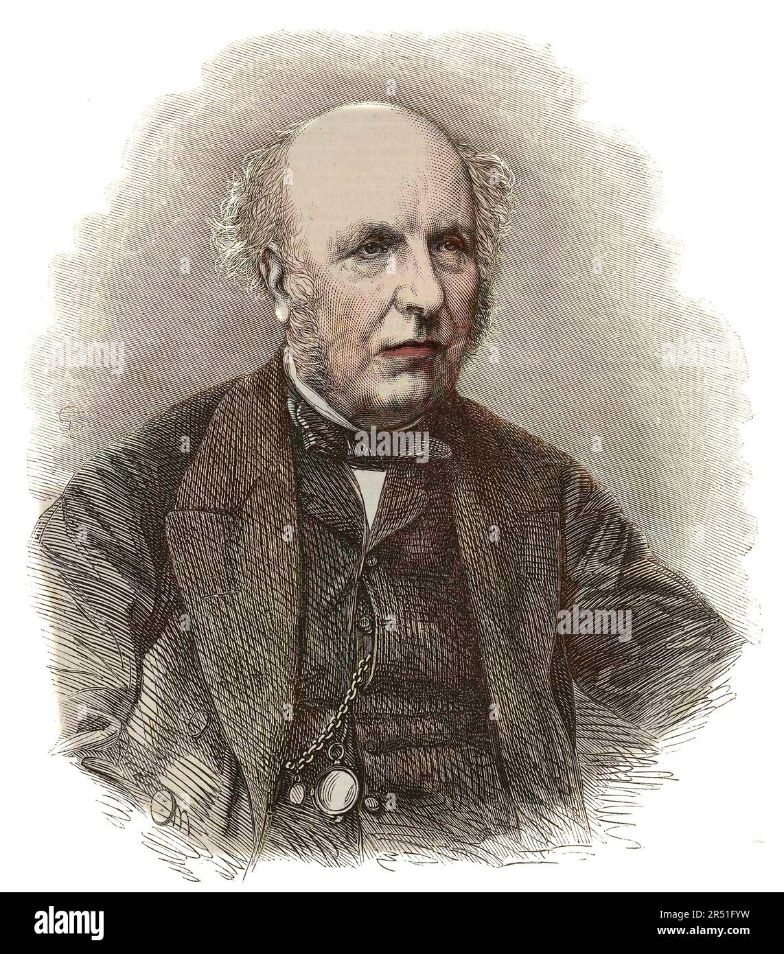 Portrait of Thomas Watson (1792-1882), British physician Stock Photo