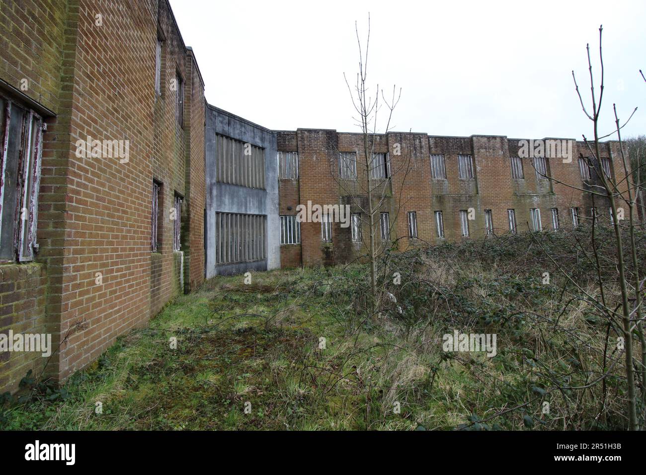 The side of the building. MILLISLE, NORTHERN IRELAND THIS ABANDONED