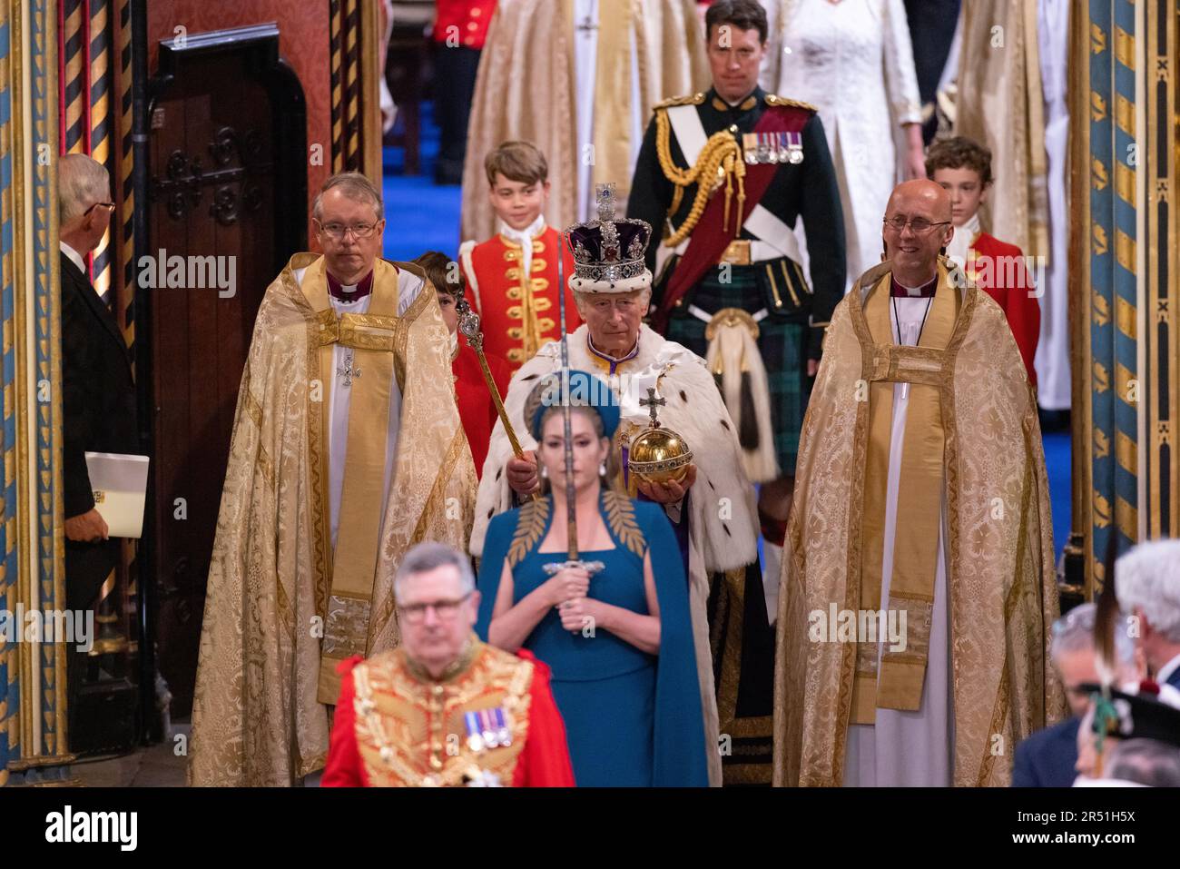 PHOTO:JEFF GILBERT 06th May 2023 King Charles III Coronation inside Westminster Abbey, London, United Kingdom Stock Photo