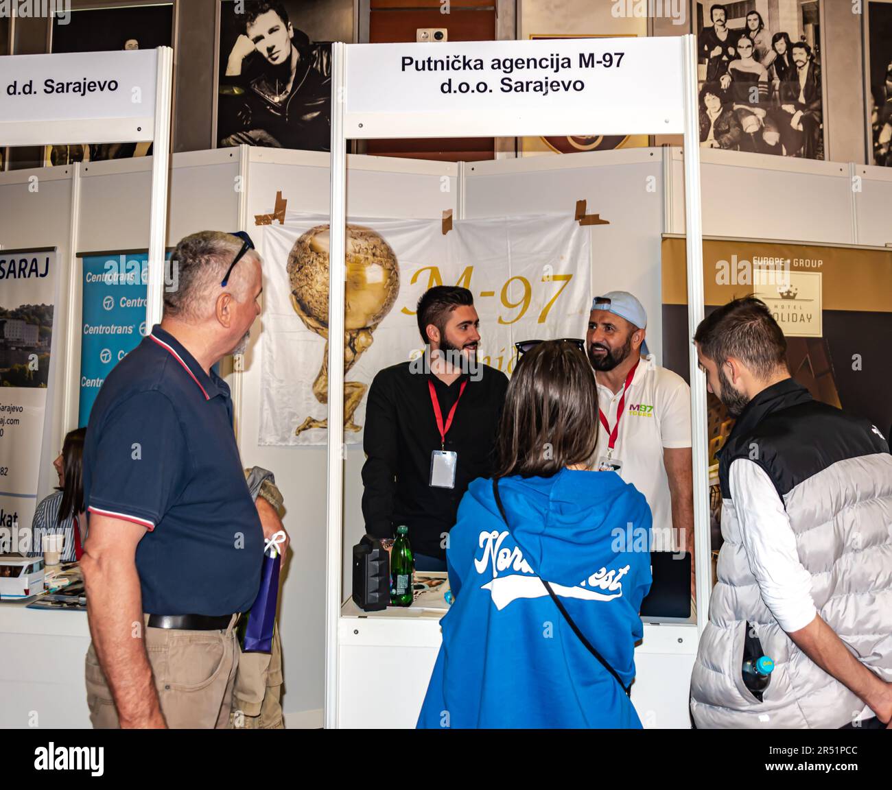 Today, the Job Fair organized by SZKS is being held in the Sarajevo Youth Center Stock Photo