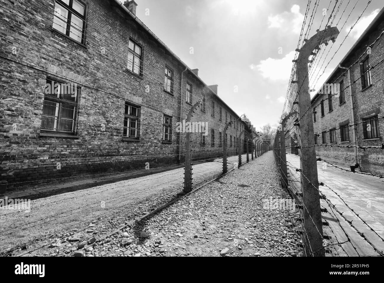 concentration camp in auschwitz oswiecim in poland Stock Photo